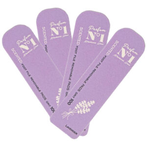 UNIQUE Ricambi adesivi abrasivi alla lavanda per raspa piedi grana 100/180 – 10 pezzi