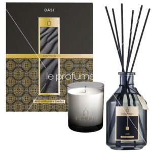 Cofanetto ROOMOI OASI Profumatore d'ambiente 200ml + candela profumata 160g