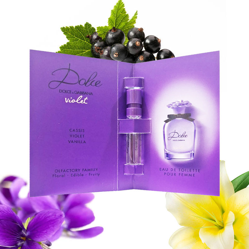 Campioncini DOLCE & GABBANA DOLCE VIOLET edt donna 1,5ml - 5 pezzi - immagine 2