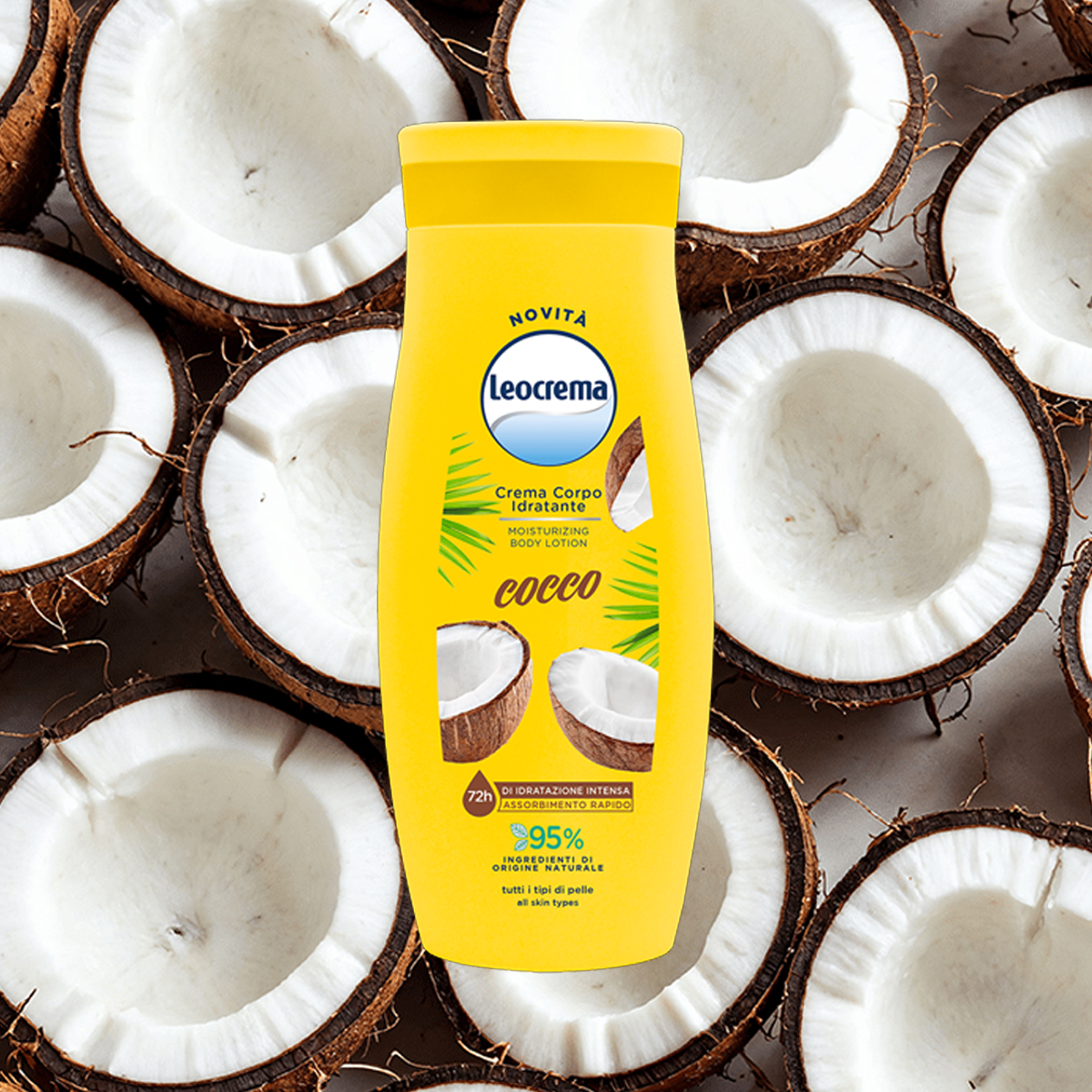 LEOCREMA Crema corpo idratante 250ml - cocco - immagine 2