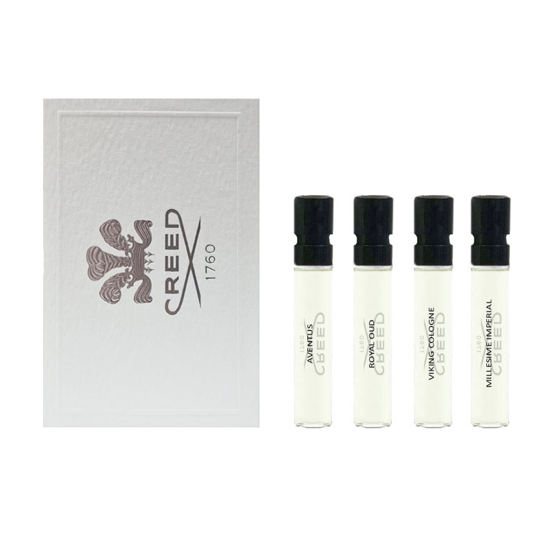 Campioncini assortiti CREED Aventus + Royal Oud + Viking Cologne + Millésime Impérial edp uomo 1,7ml - 4 pezzi