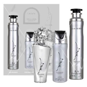 Cofanetto uomo LATTAFA MAAHIR LEGACY edp 100ml + deodorante corpo 200ml + deodorante ambiente 300ml