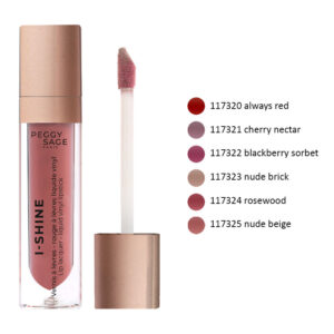 PEGGY SAGE I-SHINE Rossetto smalto liquido labbra effetto vinile 6ml