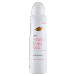 DOVE WHOLE BODY DEO deodorante spray 150ml - raspberry & rose scent