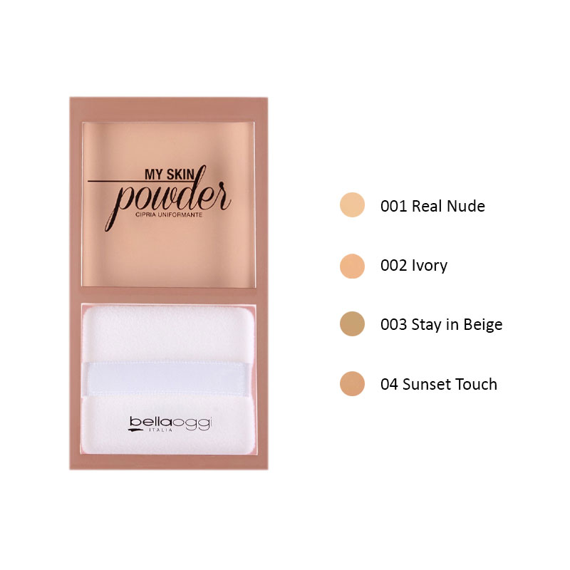 BELLAOGGI MY SKIN POWDER Cipria uniformante viso 10g
