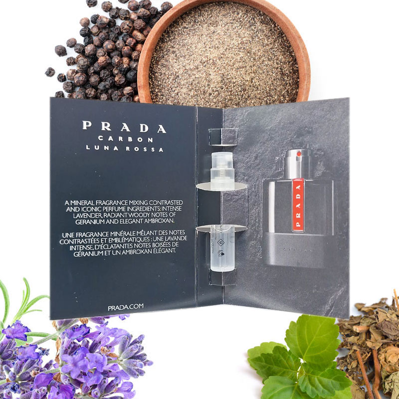 Campioncini PRADA LUNA ROSSA CARBON edt uomo 1,2ml - 6 pezzi - immagine 2