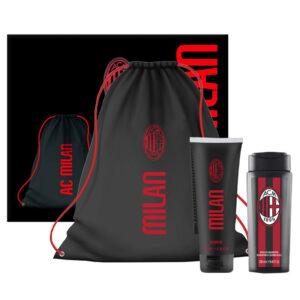 Cofanetto uomo AC MILAN shampoo 200ml + doccia shampoo 250ml + sacca sportiva