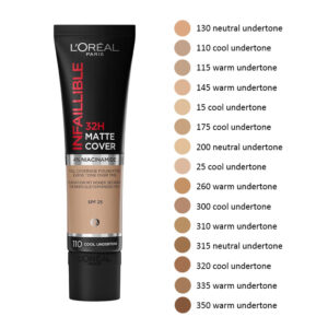 L'OREAL INFAILLIBLE 32H MATTE COVER Fondotinta liquido a coprenza totale SPF25 30ml