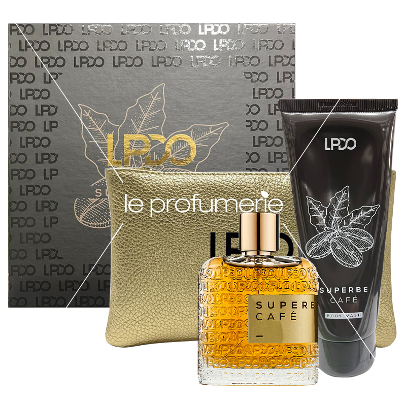 Cofanetto unisex LPDO SUPERBE CAFÉ edp 100ml + body wash 100ml + pochette