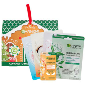 Cofanetto GARNIER Maschere in tessuto viso e occhi - 5 pezzi