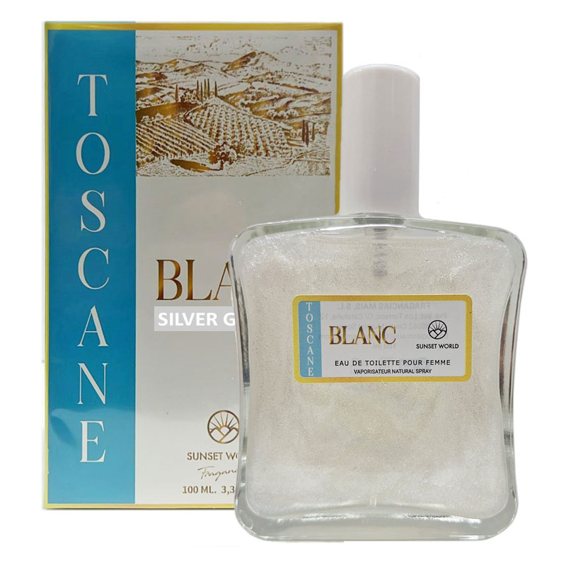 SUNSET WORLD TOSCANE BLANC SILVER GLOW equivalente Giardini di Toscana Bianco Latte edp unisex 100ml