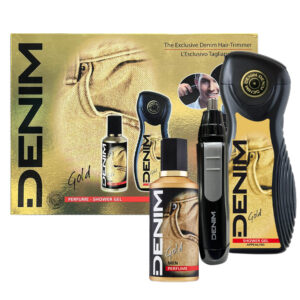 Cofanetto uomo DENIM GOLD profumo 100 ml + shower gel 250ml + tagliapeli