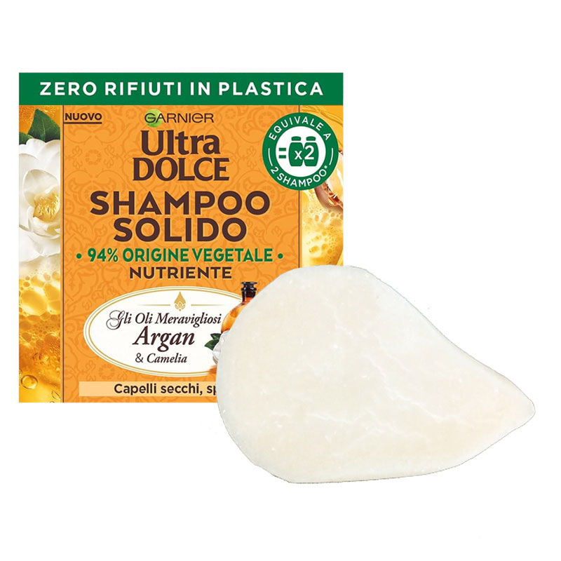 GARNIER Shampoo solido nutriente per capelli secchi e spenti 60g