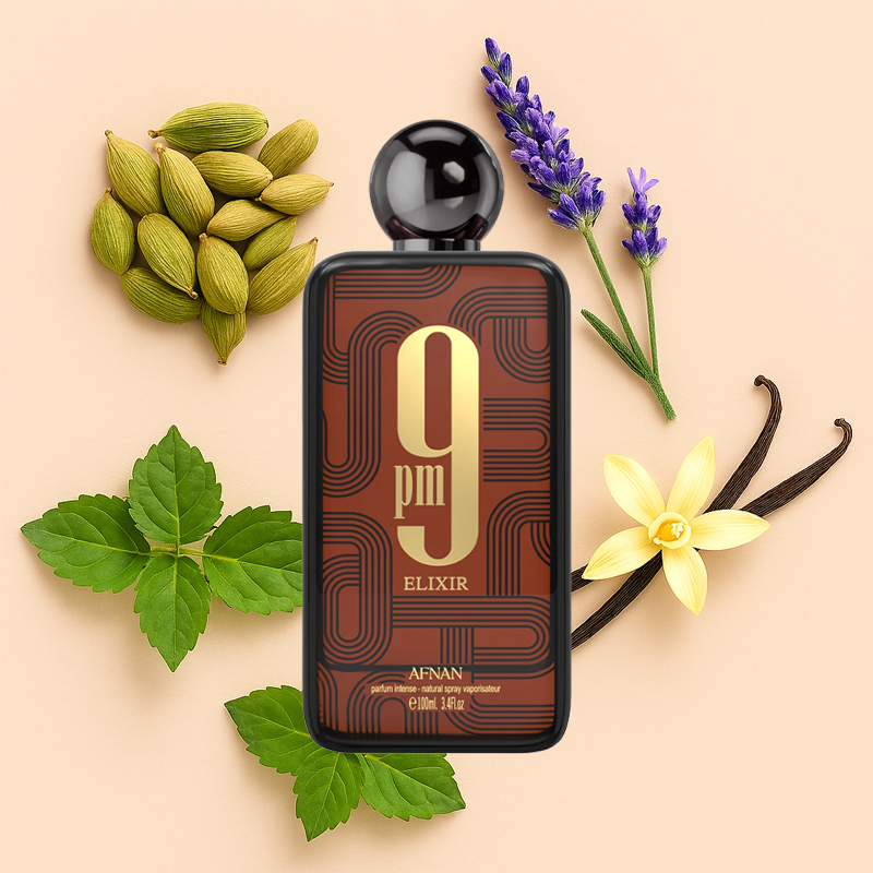 AFNAN 9 PM ELIXIR edp unisex 100ml - immagine 2