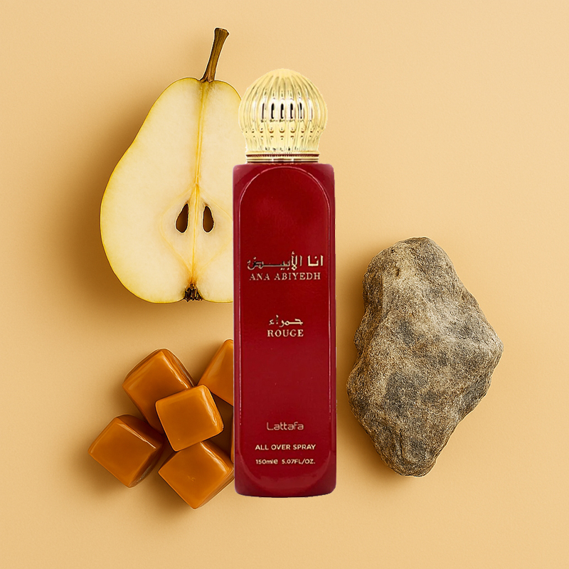 LATTAFA PERFUMES ANA ABIYEDH ROUGE Acqua corpo profumata 150ml - immagine 2