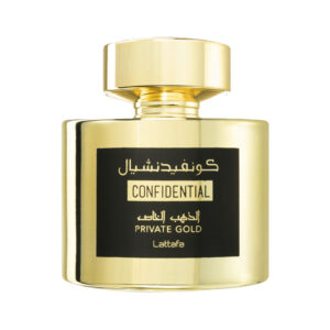 "TESTER" LATTAFA PERFUMES CONFIDENTIAL PRIVATE GOLD edp unisex 100ml - usato