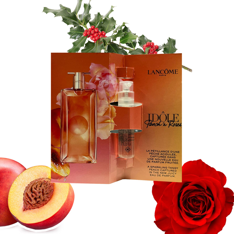 Campioncini LANCÔME IDÔLE PEACH'N ROSES edp fruitée donna 1,2ml – 6 pezzi - immagine 2