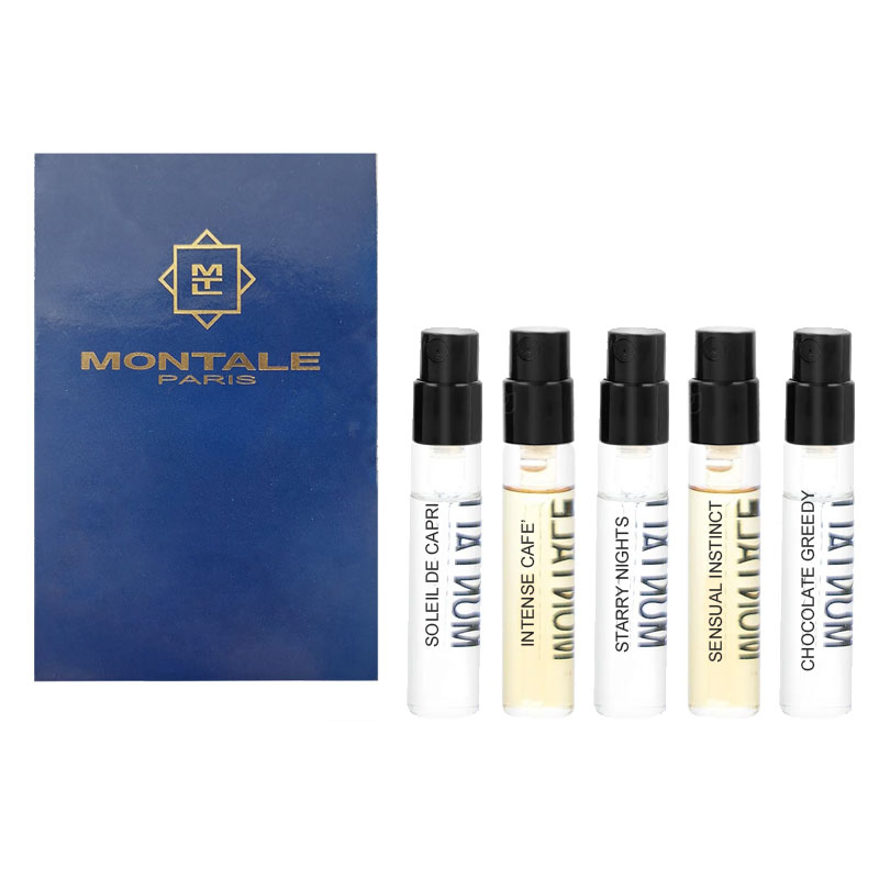 Campioncini assortiti MONTALE Intense Café + Starry Nights + Chocolate Greedy + Soleil de Capri + Sensual Instinct edp unisex 2ml – 5 pezzi