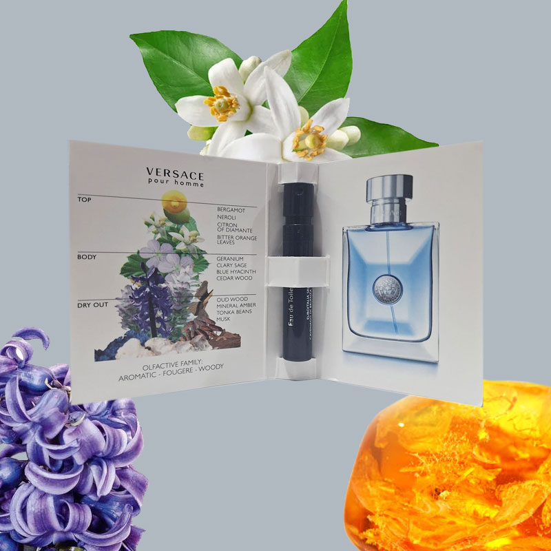 Campioncini VERSACE POUR HOMME edt uomo 1ml - 6 pezzi - immagine 2