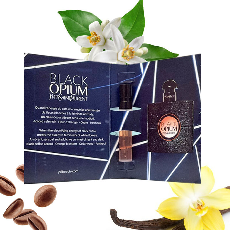 Campioncini YVES SAINT LAURENT BLACK OPIUM edp donna 1,2ml - 6 pezzi - immagine 2