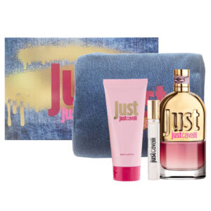 Cofanetto donna JUST CAVALLI FOR HER edt 90ml + body lotion 100ml + edt 15ml