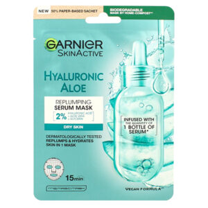 GARNIER SKIN ACTIVE HYALURONIC ALOE Maschera viso idratante rinfrescante in tessuto 28g