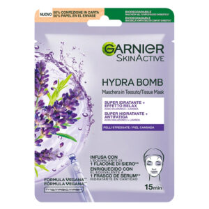 GARNIER SKIN ACTIVE HYDRA BOMB Maschera viso pelli stressate in tessuto 28g