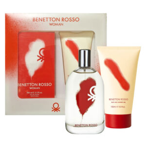 Cofanetto donna BENETTON ROSSO WOMAN edt 100ml + bath & shower gel 150ml