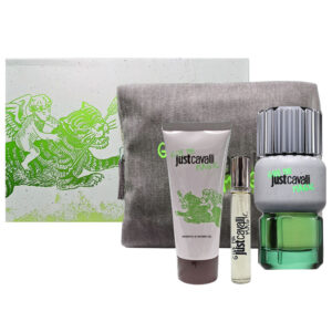 Cofanetto uomo JUST CAVALLI GIVE ME MAGIC edt 90ml + shower gel doccia 100ml + edt 15ml + borsello