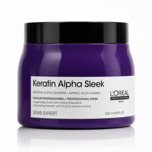 L’OREAL PROFESSIONNEL Serie Expert KERATIN ALPHA SLEEK maschera anti-crespo per capelli lisci 500ml