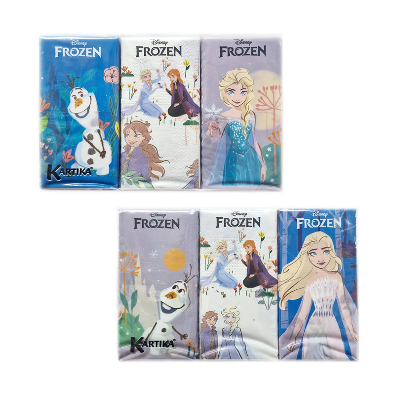 KARTIKA DISNEY FROZEN Fazzoletti naso 4 veli - 54 pezzi - immagine 2