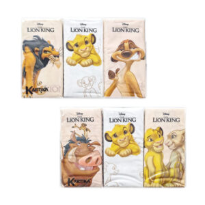 KARTIKA DISNEY IL RE LEONE Fazzoletti naso 4 veli - 54 pezzi