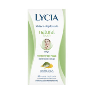 LYCIA NATURAL TOUCH Strisce depilatorie viso tutti i tipi di pelle - 20 pezzi