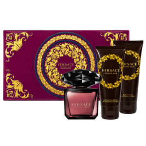 Cofanetto donna VERSACE CRYSTAL NOIR edt 90ml + bath & shower gel 100ml + body lotion 100ml + clutch