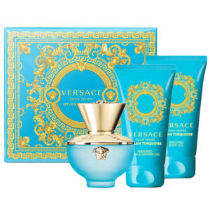 Cofanetto donna VERSACE DYLAN TURQUOISE edt 50ml + bath & shower gel 50ml + body lotion 50ml