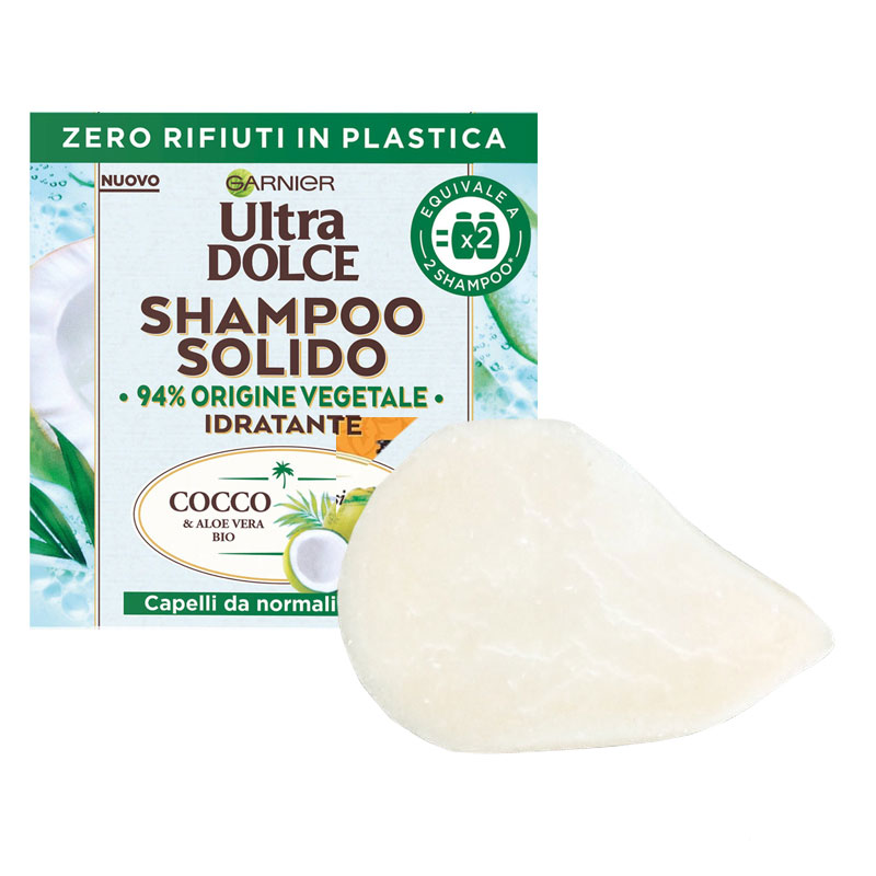 GARNIER Shampoo solido idratante per capelli da normali a grassi 60g
