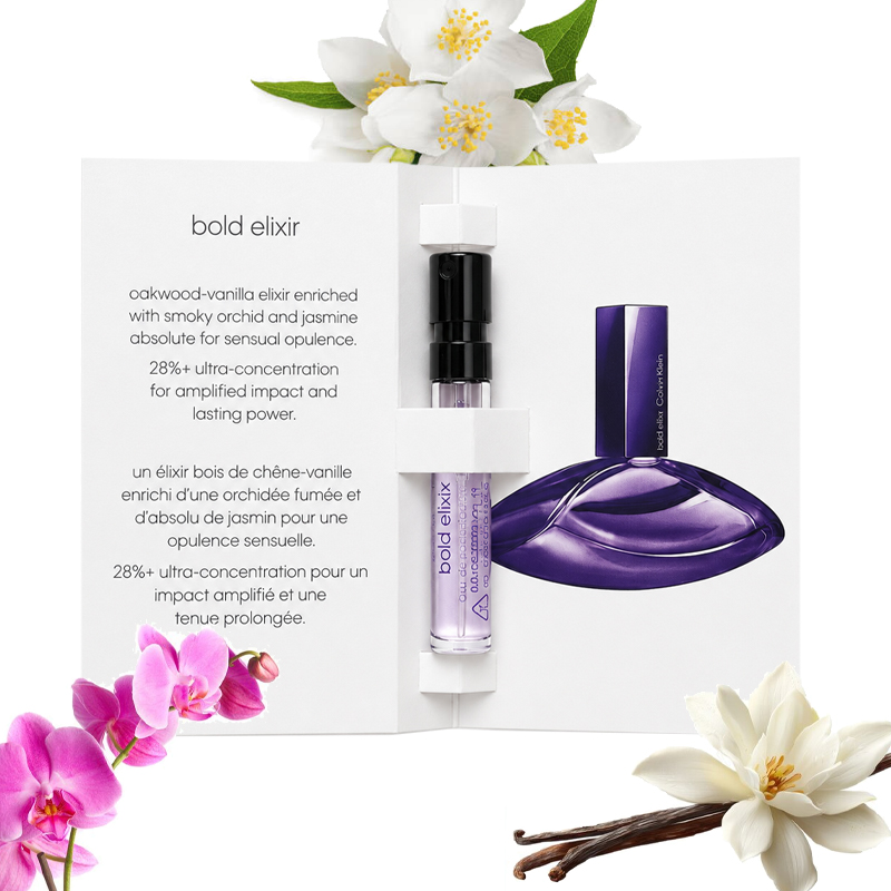 Campioncini CALVIN KLEIN EUPHORIA BOLD ELIXIR parfum intense donna 1,2ml – 12 pezzi - immagine 2
