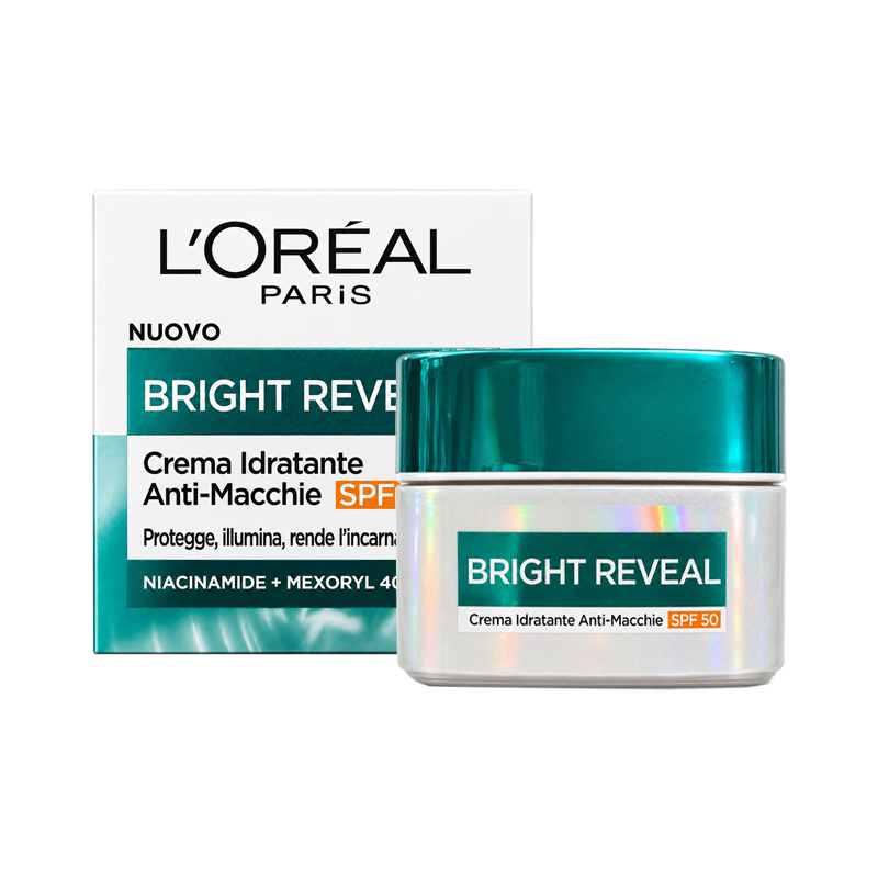 L’OREAL BRIGHT REVEAL Crema viso idratante anti-macchie SPF50 50ml