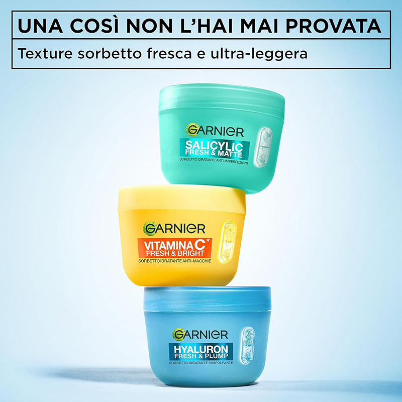 GARNIER HYALURON FRESH & PLUMP Sorbetto idratante rimpolpante viso 85ml - immagine 5