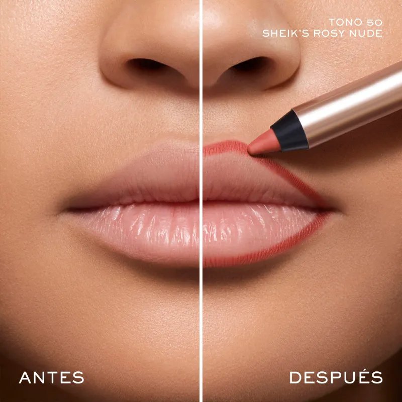 “TESTER” LANCÔME IDÔLE LIP Matita labbra waterproof 1.2g – 50 sheik's rosy nude - immagine 3